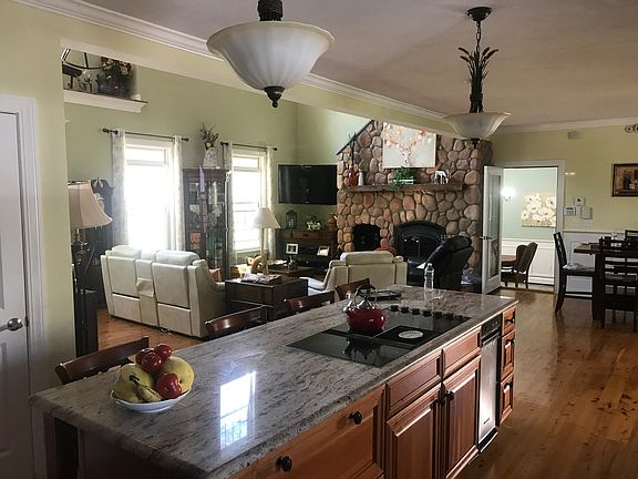 Kitchen with granite counter