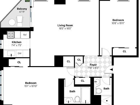 2nd image of 236 E 47th St APT 24E