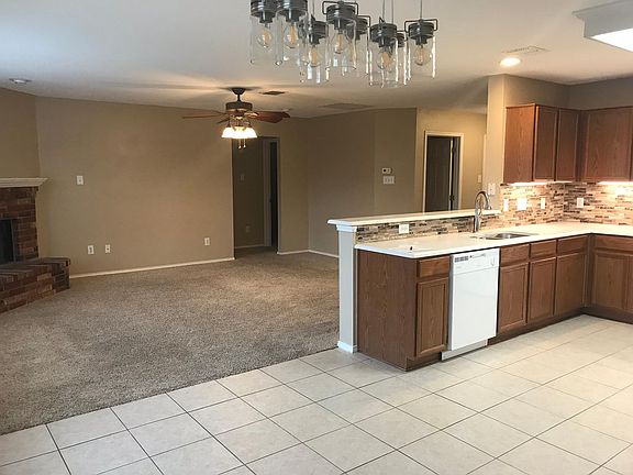 From the dining room looking into the family/living room. Open concept.