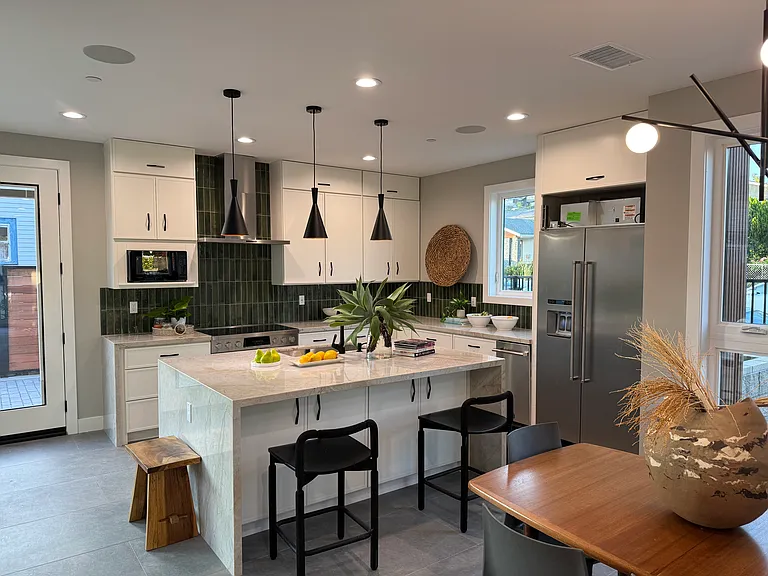 Great room facing kitchen