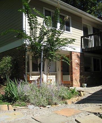 Slate paver entrance