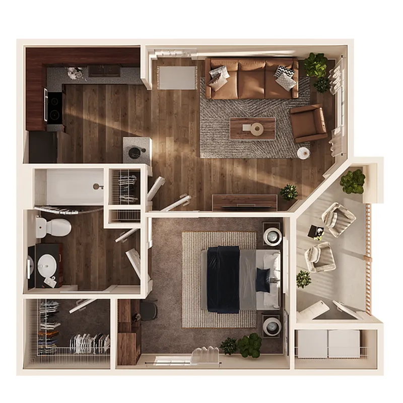 Floor plan 1X1