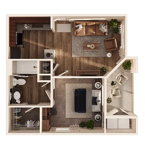 Floor plan 1X1