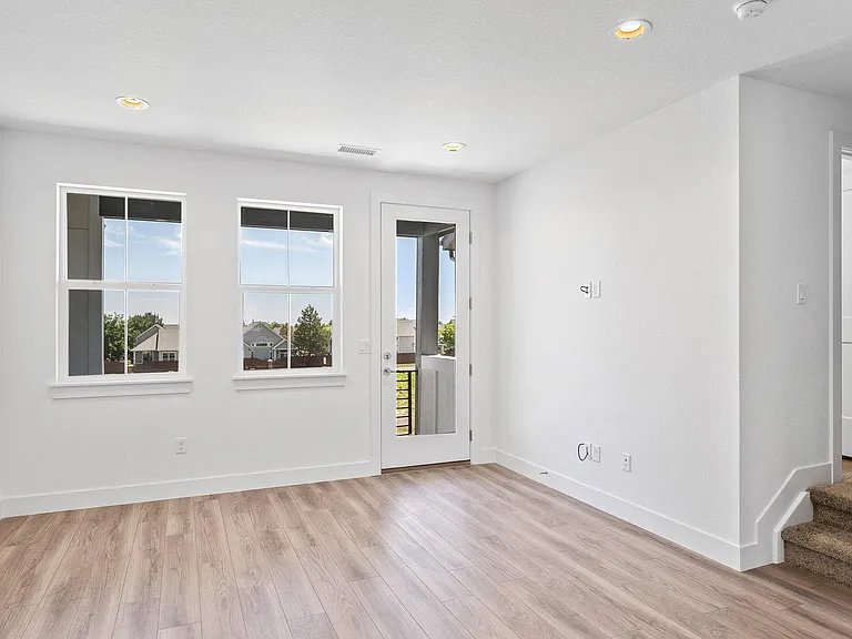 Open Concept Light & Bright Living Room Adjacent to Dining & Kitchen & Direct Access to Covered Oversized Deck