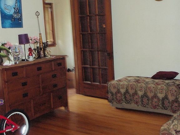 Living Room with beautiful wood floors and trimming.