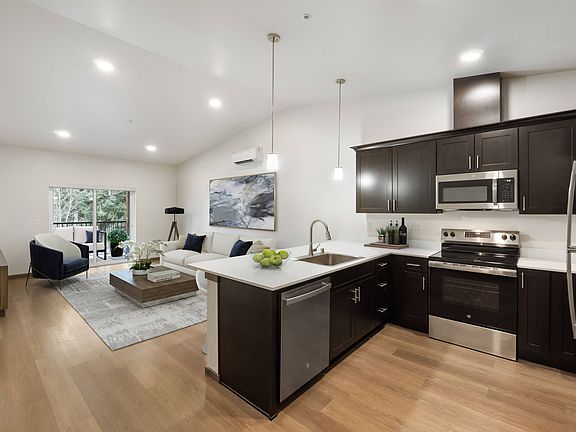 Red Cedar Furnished Kitchen and Living