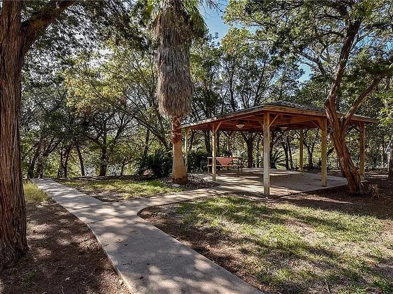 Pergola in the backyard