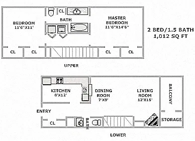 Floor plan B2U