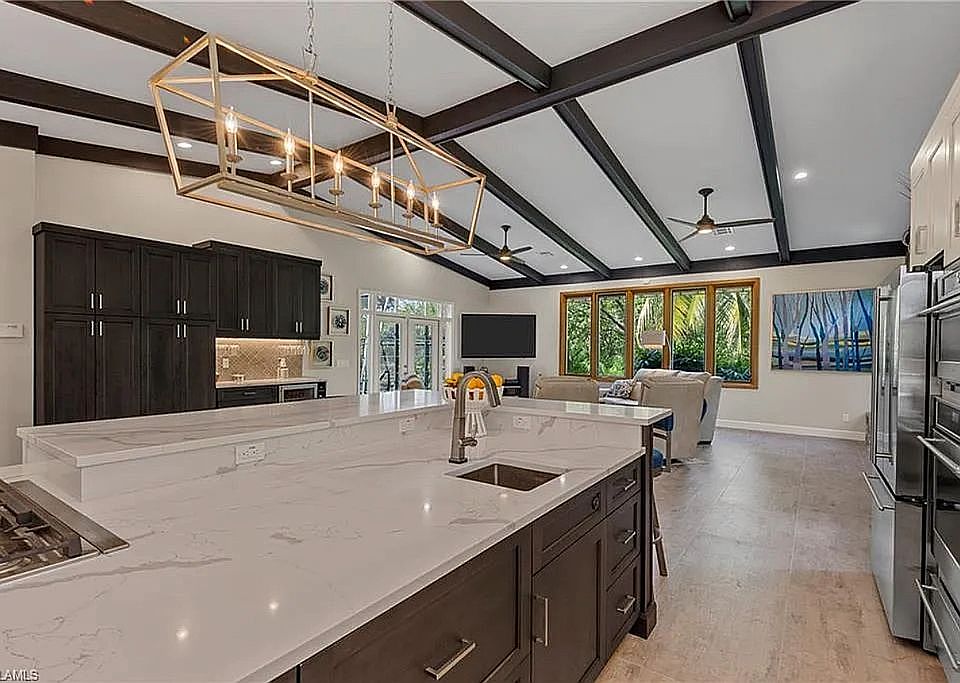 Large kitchen island 
