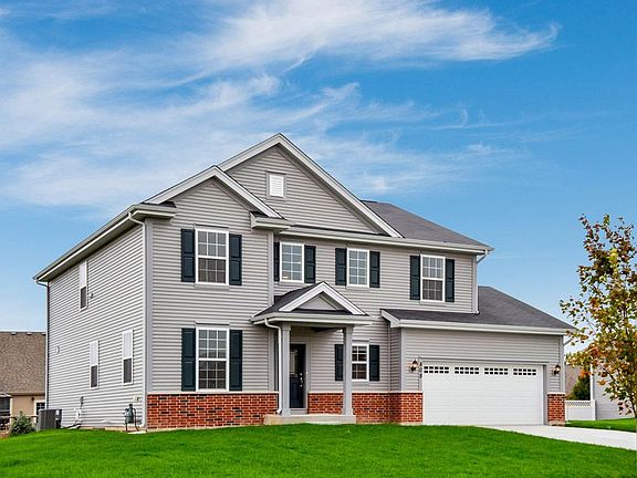 Williamsburg exterior side view Fordham II floor plan by William Ryan Homes