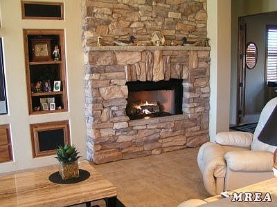 Stone Fireplace