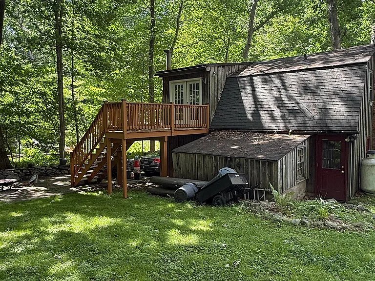 Exterior view with deck