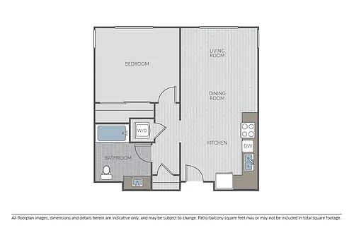 Floor plan Plan 1E