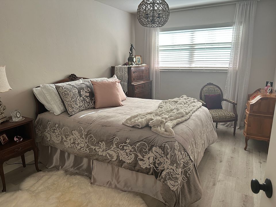 Primary with furnishings, furnishings are not part of the rental agreement. This photo is of the unit directly below but is fairly representative of the newly remodeled unit upstairs. The work is almost completed includes slider with view balcony.