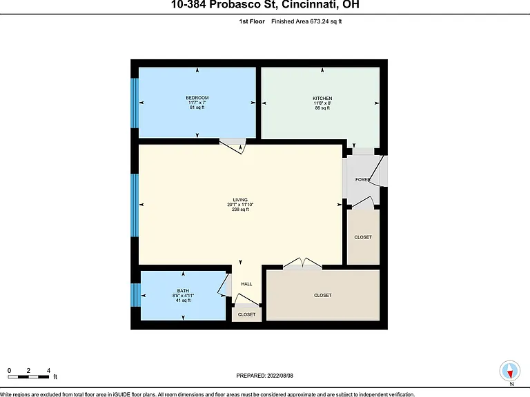 1x1 Floorplan - Units 3,4,9,10 1x1 Floorplan - Units 3,4,9,10