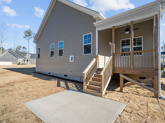 Covered porch additional patio