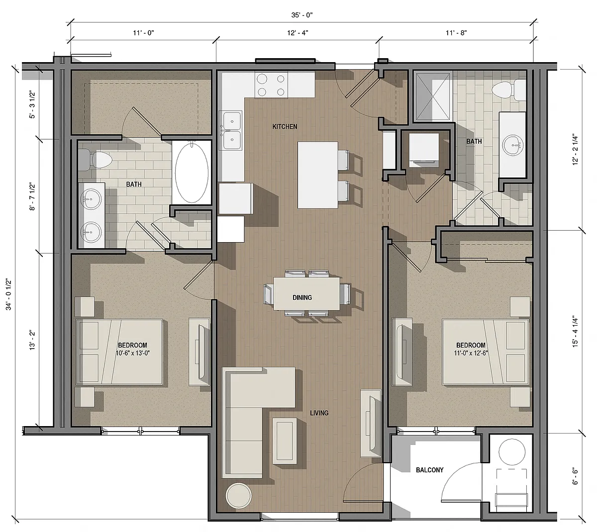 Floor plan 2B