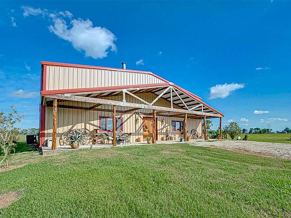 Covered front patio are perfect for your morning coffee and the smell of the fresh country air.