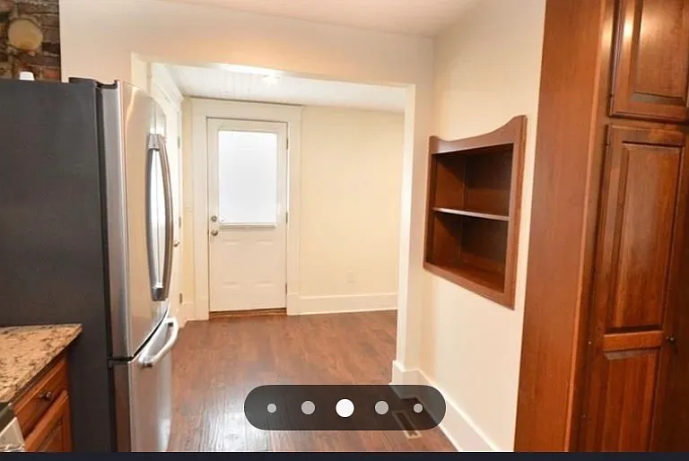 Kitchen facing laundry/mudroom area.