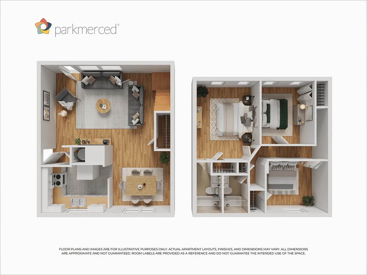 Floor plan 3 Bed 2 Bath TH