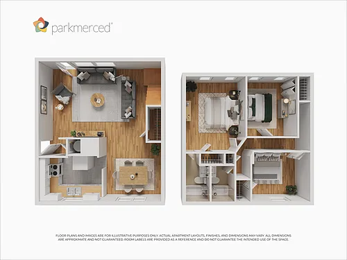 Floor plan 3 Bed 2 Bath TH
