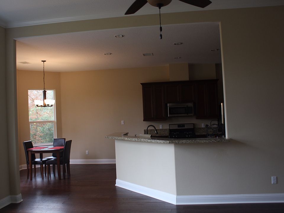 Counter seating in kitchen