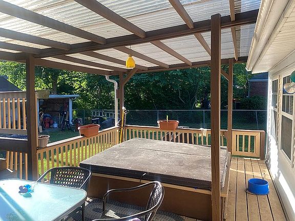 Hot Tub on Covered Deck