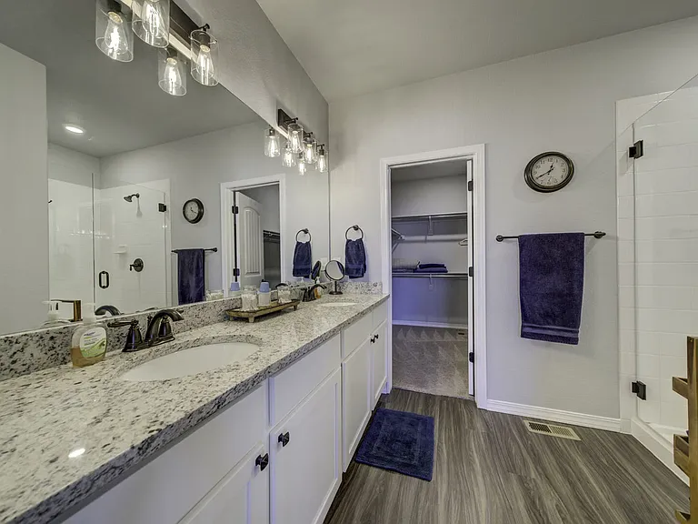 Master Bedroom - Bathroom
En-suite bathroom with dual vanity and walk-in shower
