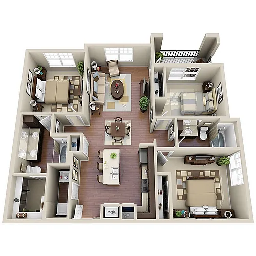 Floor plan C1HC