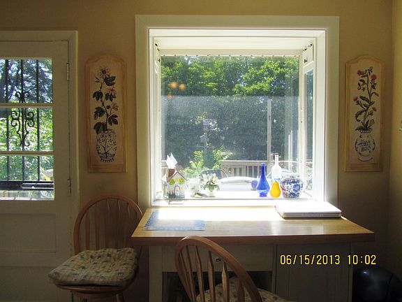 looking out to the back from the kitchen