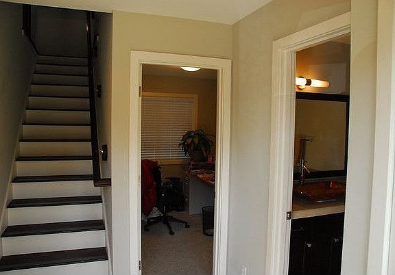 First floor bedroom/office and half-bath