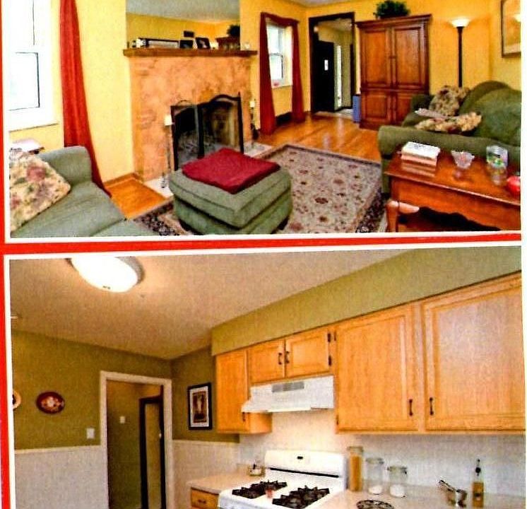 Living room and kitchen