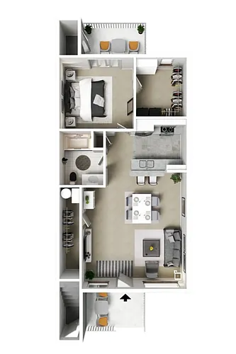 Floor plan 1 X 1