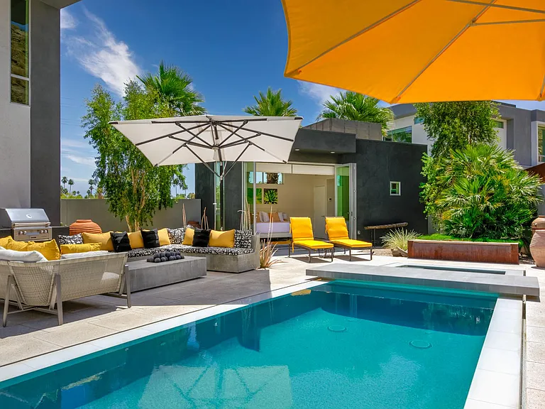 Pool facing the open casita.