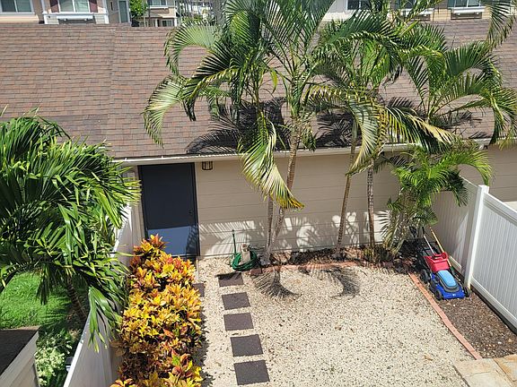 Backyard. mountain view.