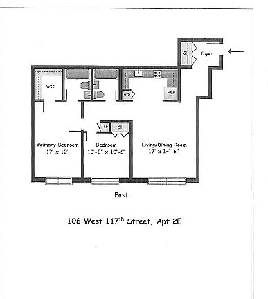 2nd image of 106 W 117th St APT 2E
