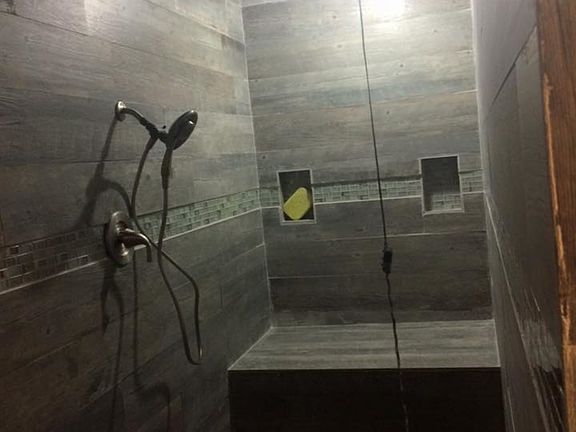 Master shower