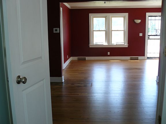 Hardwood floor refinished Aug 15, 2025.