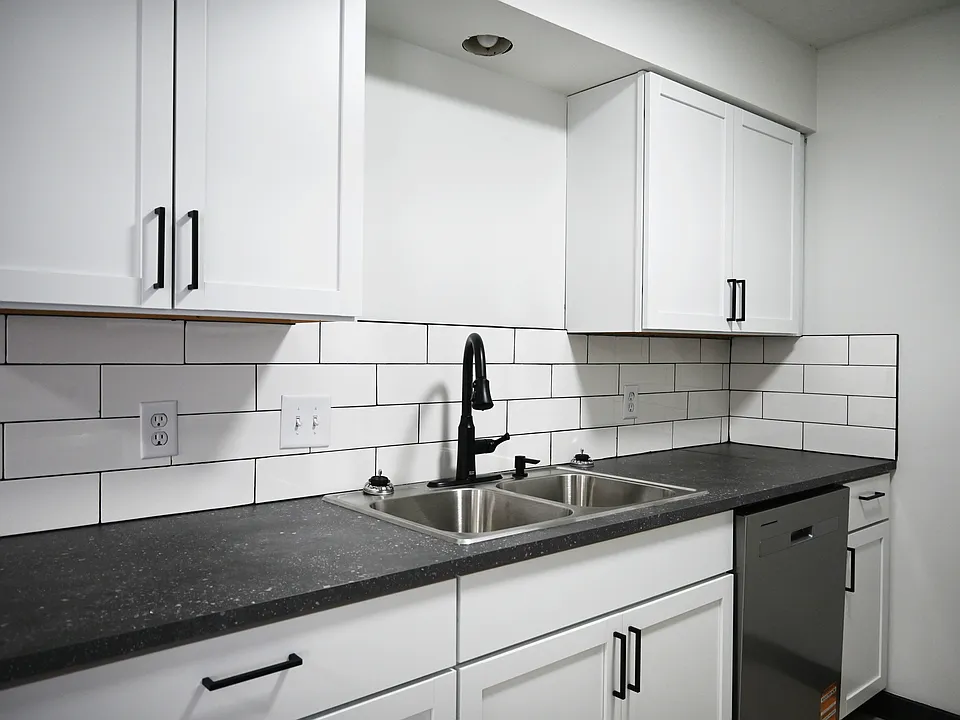White subway tile in kitchen at Cielo 120.