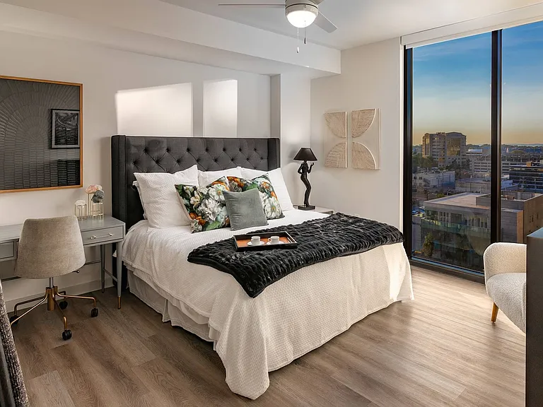 Bedroom with Floor-to-Ceiling Windows