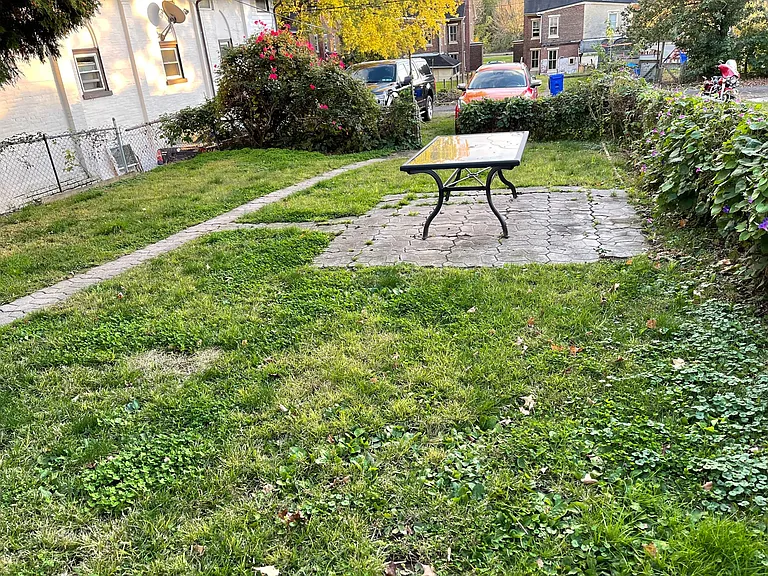private backyard includes two off street parking spaces