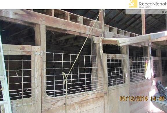 Inside of horse barn - north stalls