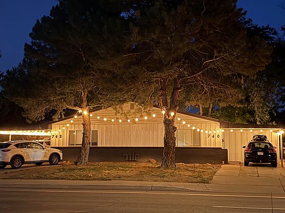 Front of House in the evening