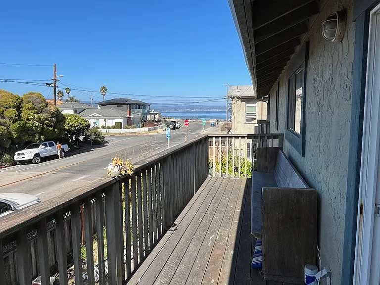 View of Monterey Bay from deck