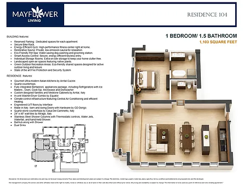 Floor plan Floorplan 104