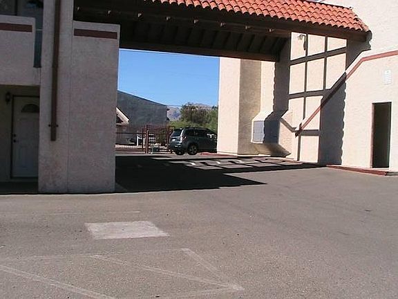 secure entrance with remote gate