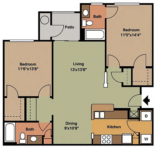 Floor plan The Warren