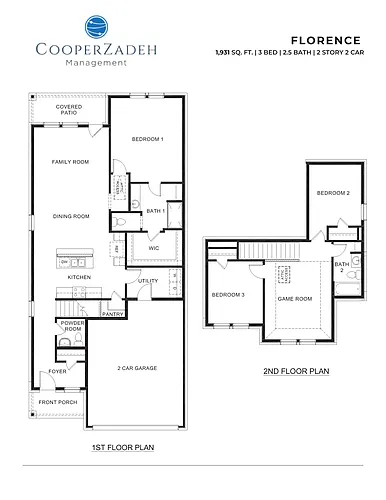 Floor plan 4 Bedrooms and 2 bathrooms