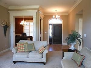 Living Room: Looking toward foyer and formal dining room...