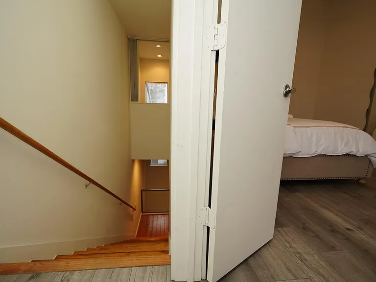 View from the entrance door of the main bedroom on the 3rd floor